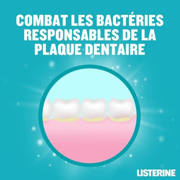 Listerine Bain de Bouche Fraîcheur Intense - 500 ml - Rafraîchit l'haleine et élimine les bactéries
