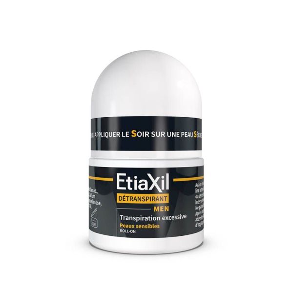 Etiaxil Détranspirant Men Peaux Sensibles Roll-on - Lot de 2 x 15ml