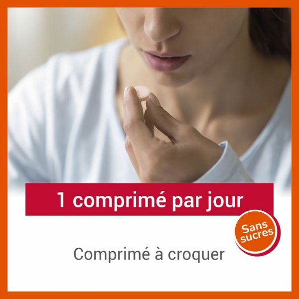 Vitascorbol Vitamine C 1000mg - 20 Comprimés à Croquer - Un coup de boost au quotidien