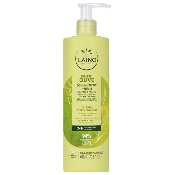 Laino Soin Nutritif Intense - Visage et Corps - Peaux Extra-Sèches et Atopiques - 400 ml