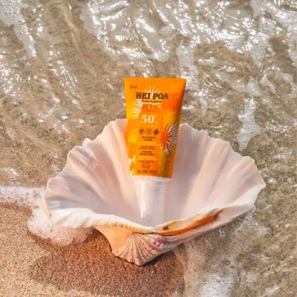 Hei Poa Lait Solaire Fondant SPF 50 - 150 ml - Protection et bronzage sublimé au Monoï de Tahiti