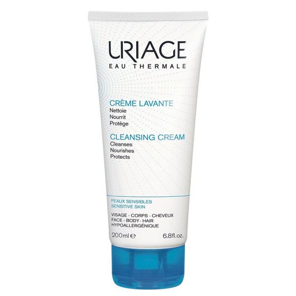 Uriage Crème Lavante - 200 ml - Nettoyant Doux Hydratant Peaux Sensibles