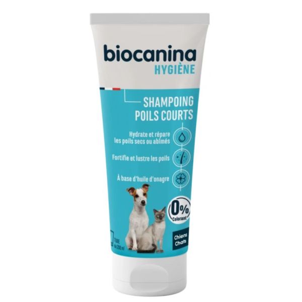 Biocanina Shampoing Poils Courts Chiens et Chats - 200 ml