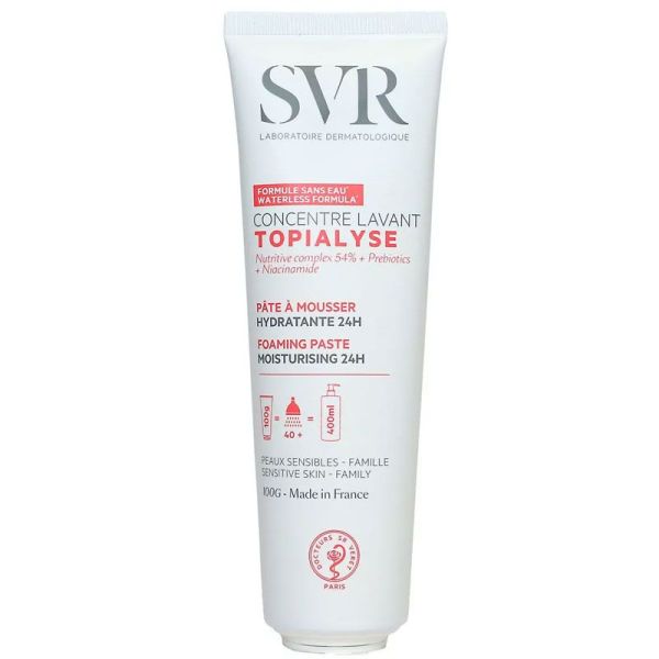 SVR Topialyse Concentré Lavant Pâte à Mousser - Corps, Visage et Hygiène Intime - 100g