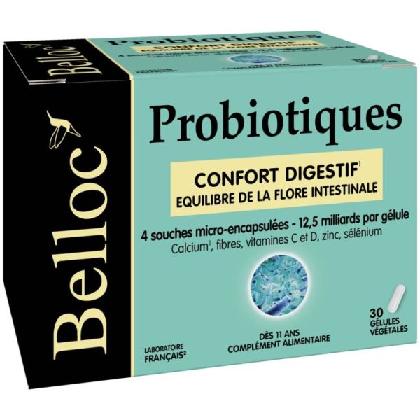 Belloc Probiotiques Confort Digestif 30 gélules
