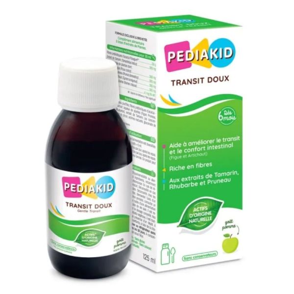 Pédiakid Sirop Transit Doux 125 ml – Réguler le transit et le confort intestinal