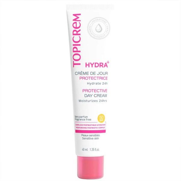 Topicrem HYDRA+ Crème de Jour Protectrice SPF50 40ml – Hydratation et haute protection