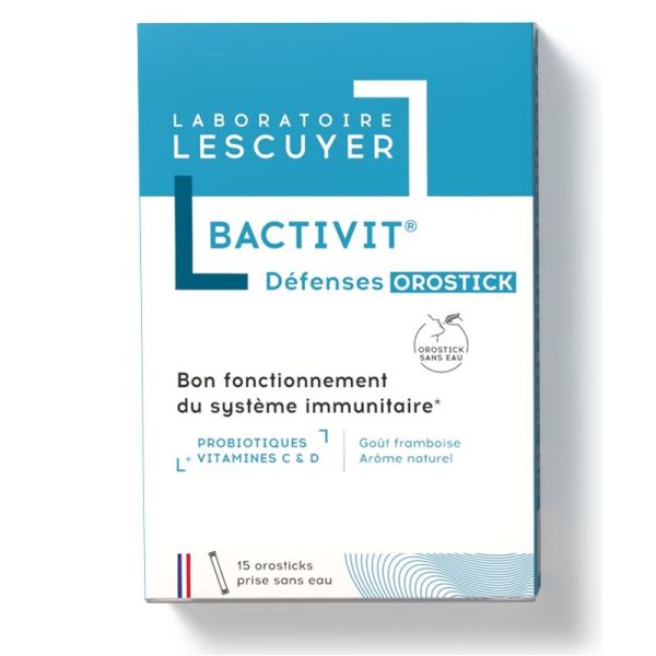 Laboratoires Lescuyer Bactivit Défenses Immunitaires - 15 Sachets Goût Framboise