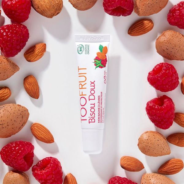 Toofruit Bisou Doux Baume à Lèvres - 10g - Nourrit, répare et protège les lèvres dès 3 ans