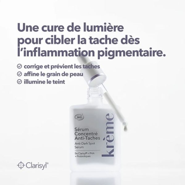 Krème Sérum Concentré Anti-Taches Bio 30ml – Éclat et correction