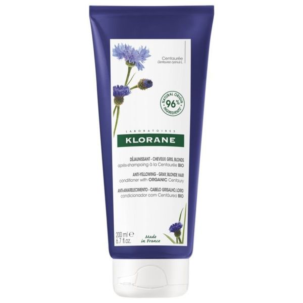 Klorane Centaurée Après-Shampooing Déjaunissant 200ml