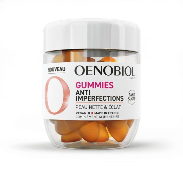 Oenobiol Pur Glow - 60 Gummies - Éclat, Nutrition & Protection de la Peau