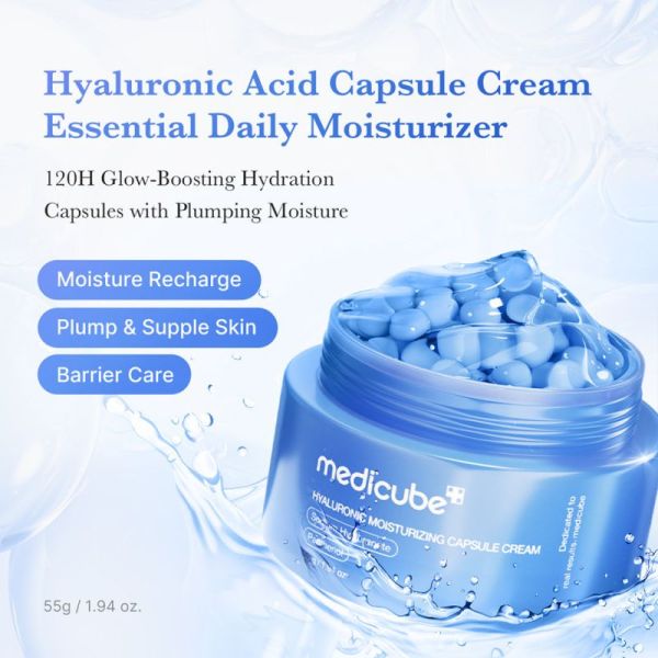 Medicube Crème Capsule Acide Hyaluronique 55g – Hydratation longue durée