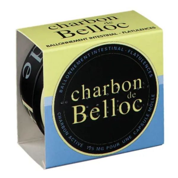 Charbon de Belloc boite métal 125mg 36 capsules