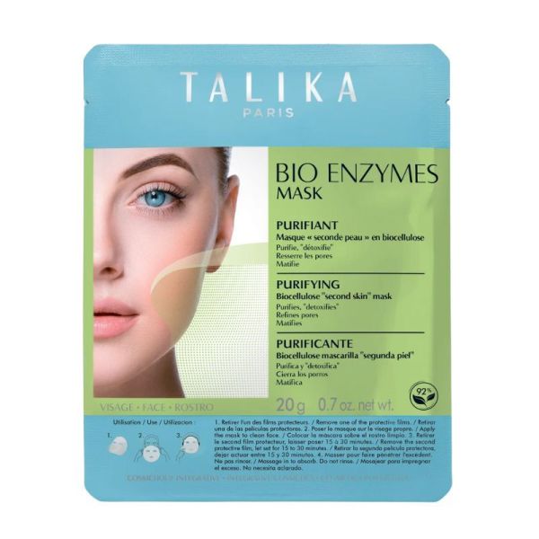 Talika Bio Enzymes Mask Purifiant Masque en Biocellulose - 1 Masque
