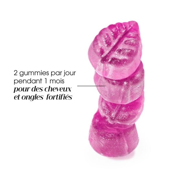 Klorane Croissance et Densité - 60 gummies - Complément Alimentaire Cheveux et Ongles