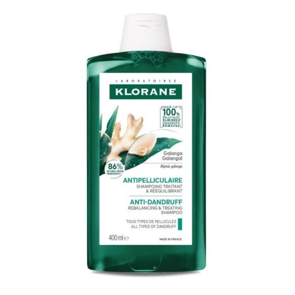 Klorane Antipelliculaire Shampoing Rééquilibrant au Galanga - 400 ml