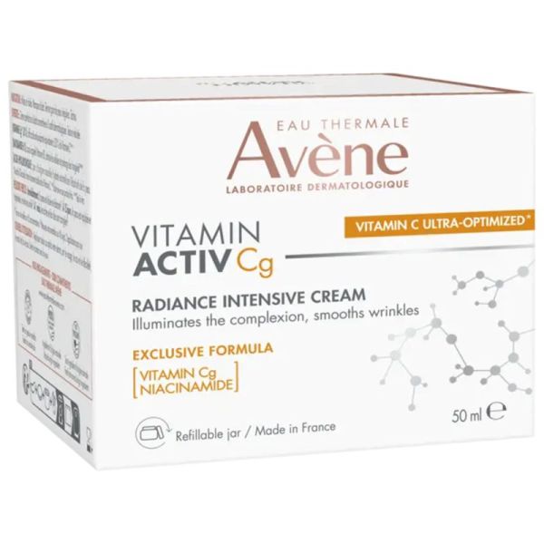 Avène Vitamin Activ Cg Crème Intensive Eclat - 50 ml - Lisse, unifie et révèle l’éclat de la peau