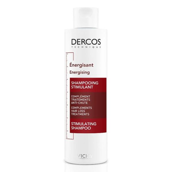 Vichy Dercos Energy+ Shampoing Stimulant - 200 ml - Complément Anti-Chute Cheveux et Cuir Chevelu Sensible