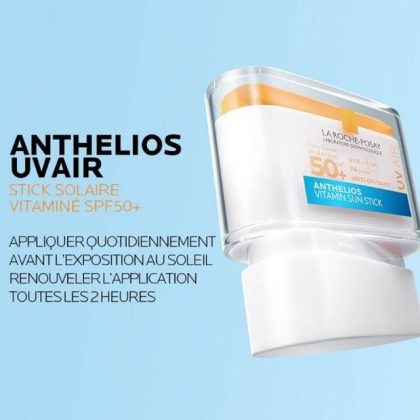 La Roche-Posay Anthelios UVAIR Stick Solaire Vitamine C SPF50+ 10 g - Protection invisible anti-oxydante