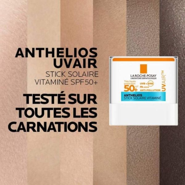 La Roche-Posay Anthelios UVAIR Stick Solaire Vitamine C SPF50+ 10 g - Protection invisible anti-oxydante
