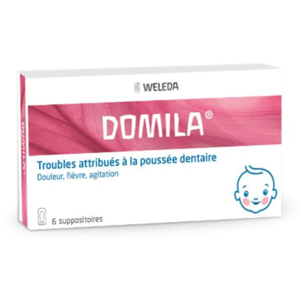 Weleda Domila Suppositoires Poussée Dentaire - 6 Suppositoires