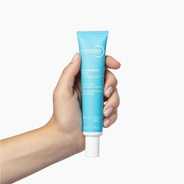 Bioderma Hydrabio Riche Crème d'Eau Hydratante 72h - 40 ml - Peaux sèches à très sèches