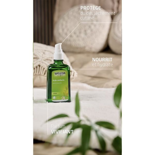 Weleda Citrus Huile Vivifiante 100ml – Hydratation et protection