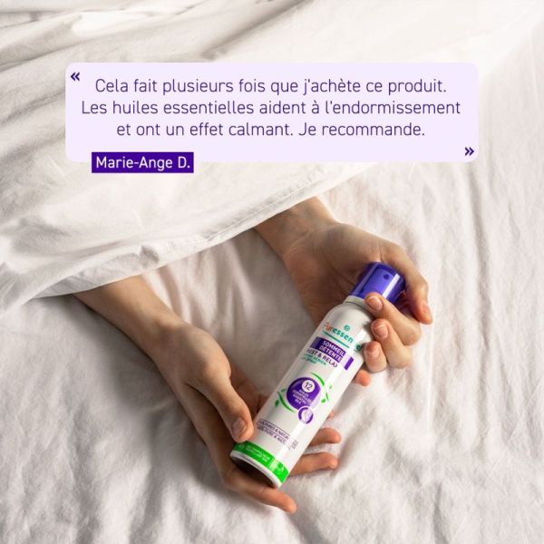 Puressentiel Spray Aérien Sommeil aux 12 Huiles Essentielles 200 ml – Favorise la relaxation, calme les tensions et améliore le sommeil