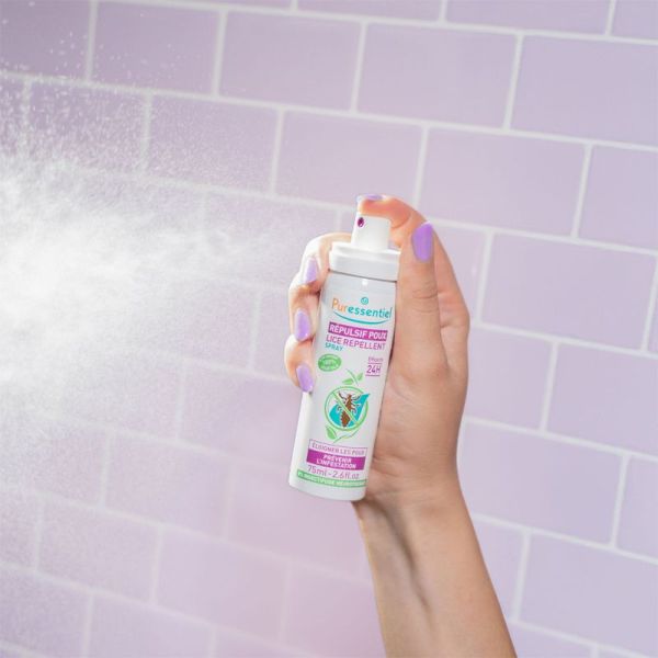 Puressentiel Spray Répulsif Poux 200 ml – Protection préventive naturelle 24h