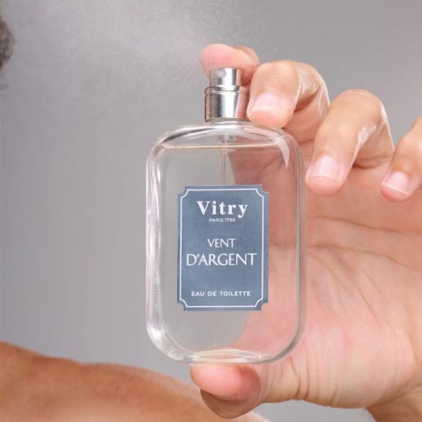Vitry Eau de Toilette Homme Vent d'Argent 100ml - Aromatique boisé aquatique