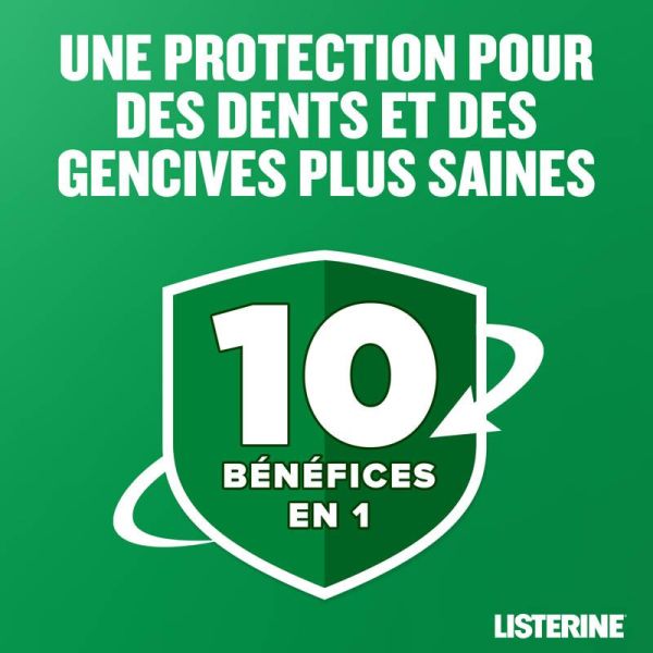 Listerine Bain de Bouche Total Care Dents et Gencives 500 ml - Menthe fraîche