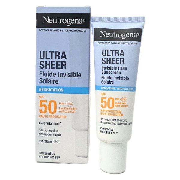 Neutrogena Ultra Sheer Hydratation Fluide Solaire Invisible SPF 50