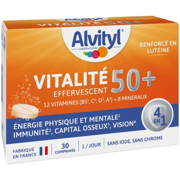 Alvityl Vitalité Effervescent 50+ - 30 comprimés