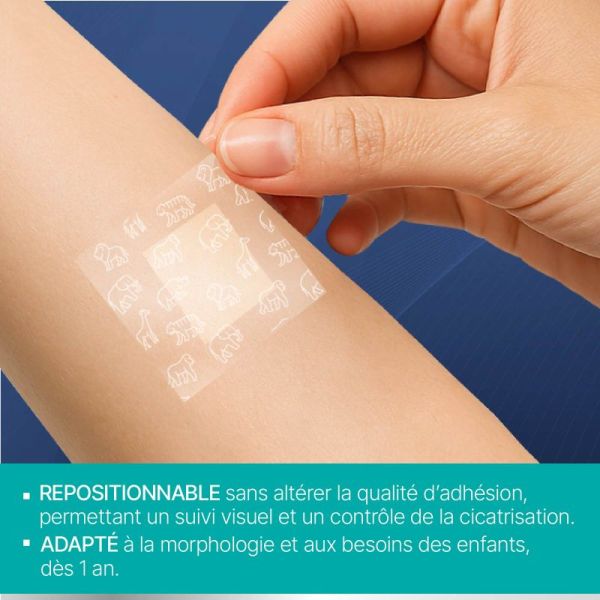 Urgo Silicone Protect + -  8 Pansements prédécoupés format kids dès 1 an - Tenue 48h