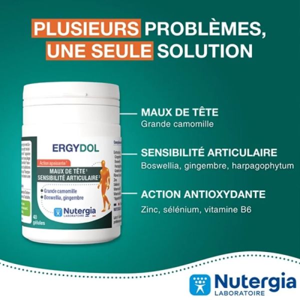 Nutergia Ergytol 40 Gélules – Maux de tête et confort articulaire