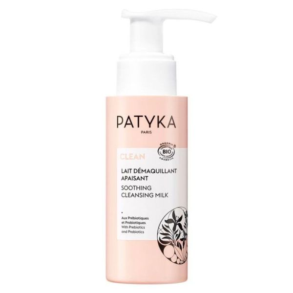 Patyka Clean Lait Démaquillant Apaisant Bio - Doux et Adapté aux Peaux Sensibles - 50 ml