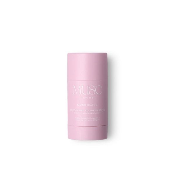 Musc Intime Musc Blanc Déodorant Solide Parfumé 50g - Fraîcheur et parfum longue tenue
