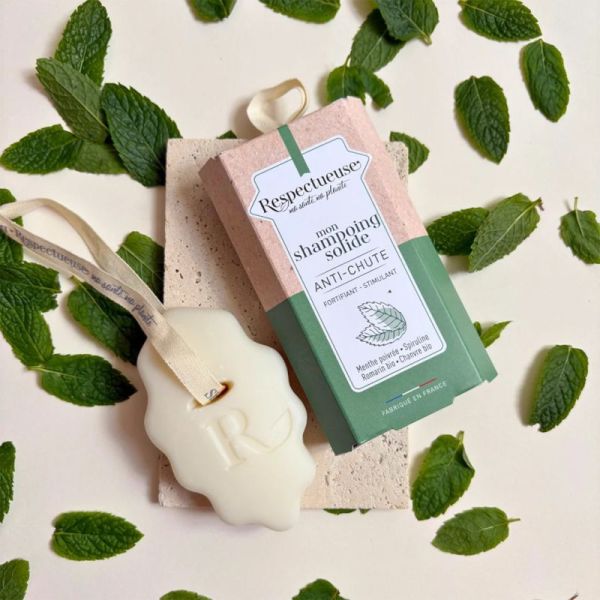 Respectueuse Shampoing Solide Anti-Chute - 75g - Freine la chute, stimule et fortifie les cheveux