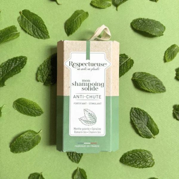 Respectueuse Shampoing Solide Anti-Chute - 75g - Freine la chute, stimule et fortifie les cheveux