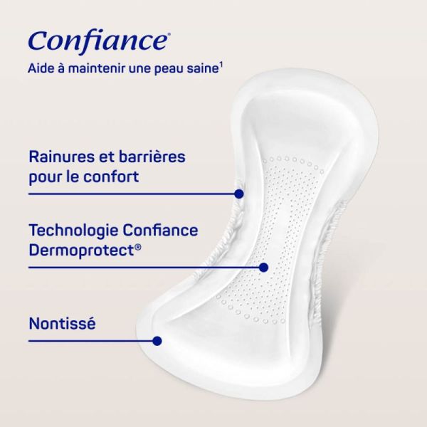 Confiance Lady Pads 6 Gouttes Nuit – 14 pièces – Protection absorbante féminine pour la nuit