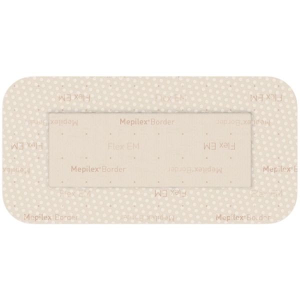 Molnlycke Health Care Mepilex Border Flex EM - 9 x 15 cm - 10 pansements - Confort, protection et cicatrisation