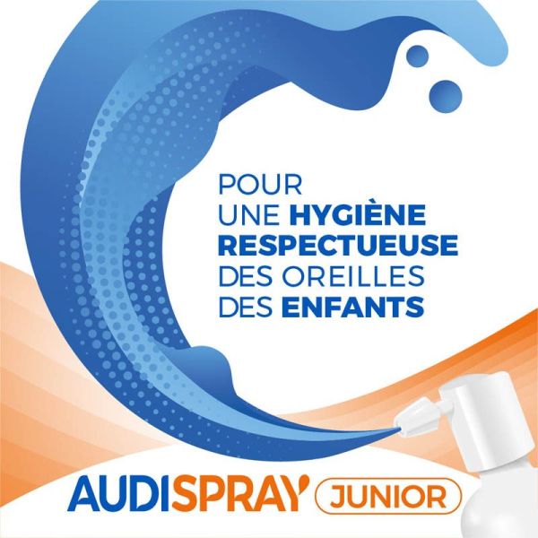 Audispray Junior 25ml - Hygiène auriculaire pour enfants, prévention des bouchons de cérumen