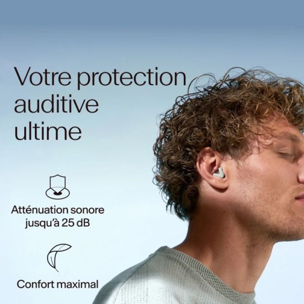Alpine Silence Green Paire de bouchons d'oreille - Calme ultime pour la concentration, le sommeil et les voyages
