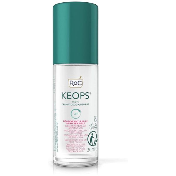 RoC Keops Sensitive Déodorant Roll-On 48h Peaux Sensibles - 30 ml
