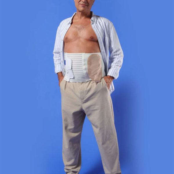 Thuasne Stomex Ceinture Abdominale pour Stomie – Maintien ferme et découpe adaptable