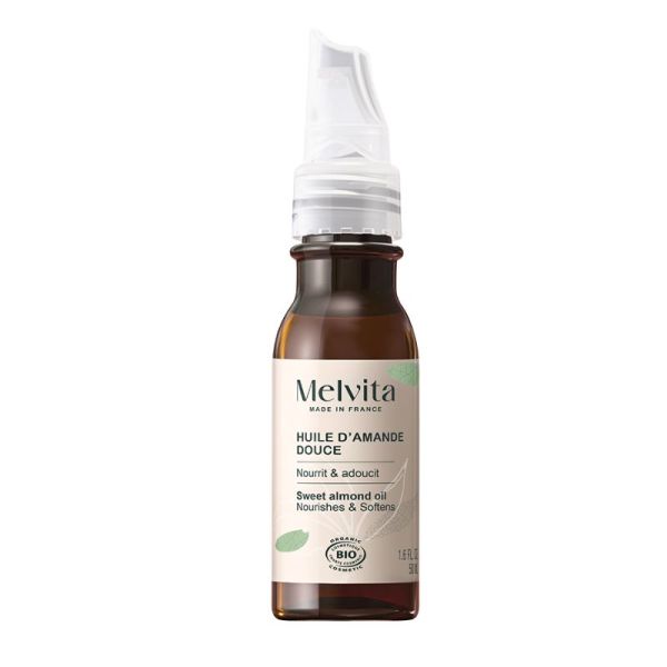 Melvita Huile Végétale d’Amande Douce Bio Nourrit & Adoucit - 50ml