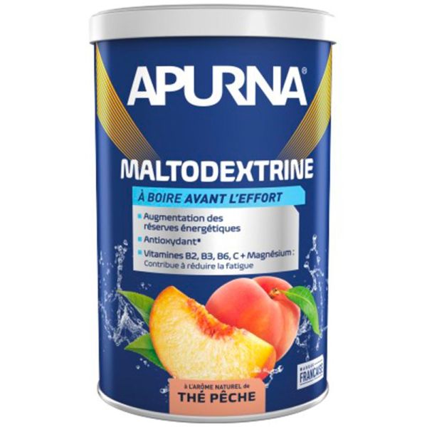 Apurna Maltodextrine Saveur Thé Pêche 500g - Préparation à l'Endurance