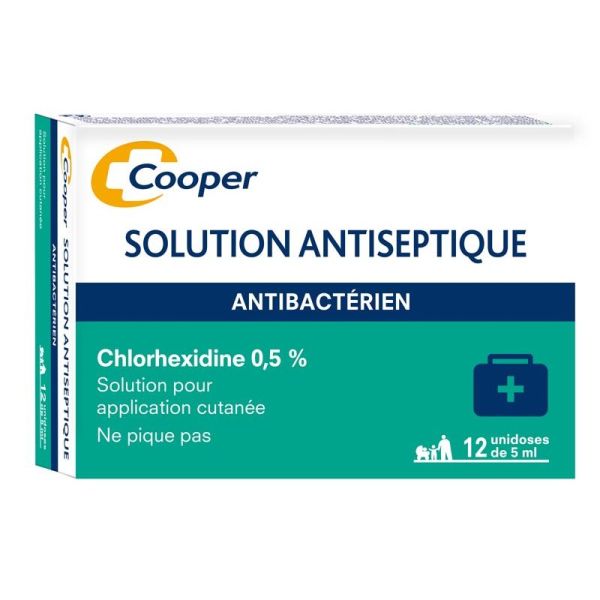 Cooper Solution Antiseptique 12 Unidoses de 5ml