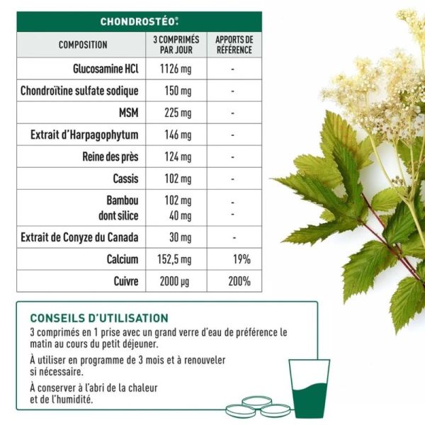 Granions Chondrostéo+ Articulations Lot de 3 x 90 Comprimés dont 90 Comprimés Offerts